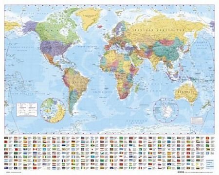 Mapa Świata - plakat 50x40 cm GB eye