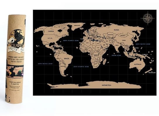 Mapa świata, zdrapka, SIL, 21x30 cm Sil