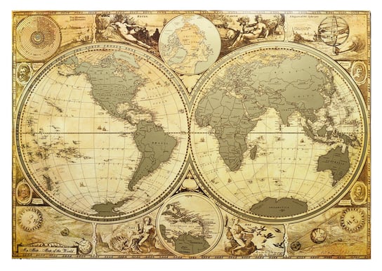 Mapa Świata Zdrapka Starożytna ZdrapMape