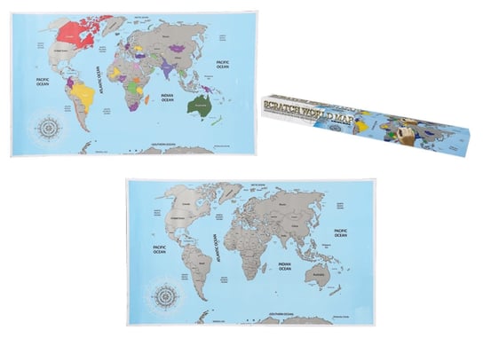 Mapa świata - zdrapka, wersja angielska OOTB