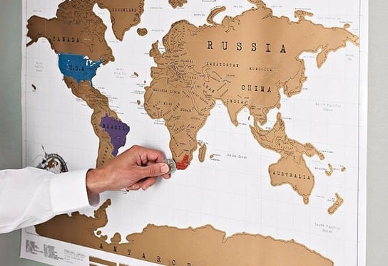 Mapa świata zdrapka WERSJA ANGIELSKA GADGET