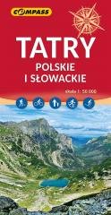 Mapa - Tatry Polskie i Słowackie 1:50 000 Wydawnictwo Kartograficzne Compass