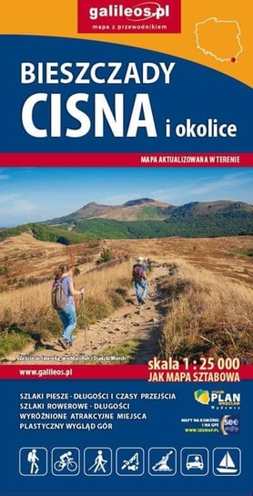 Mapa tur. - Bieszczady, Cisna i okolice 1:25 000 Opracowanie zbiorowe