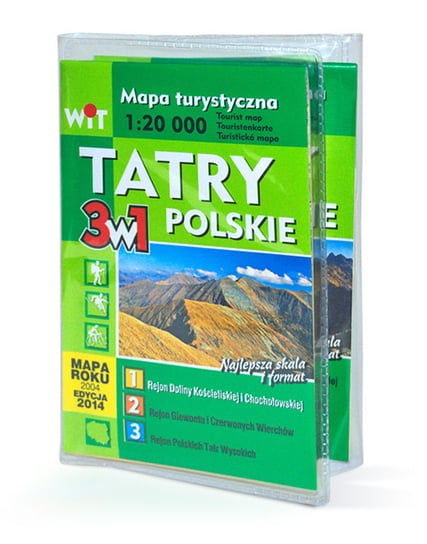 Mapa turystyczna. Tatry Polskie 3w1 Opracowanie zbiorowe