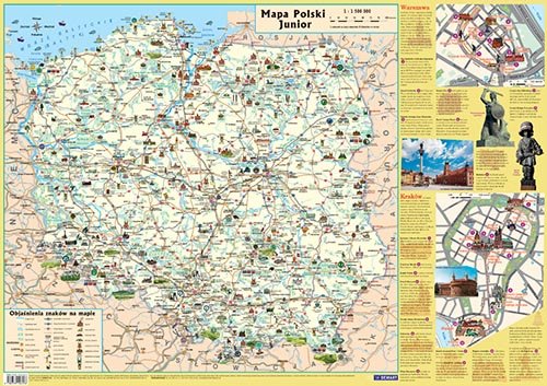 Mapa w tubie: Polska - dla dzieci Opracowanie zbiorowe