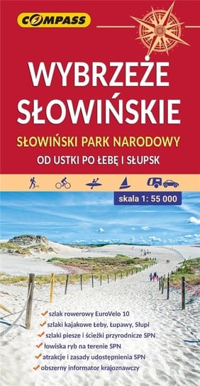 Mapa - Wybrzeże Słowińskie.. 1:55 000 Wydawnictwo Kartograficzne Compass