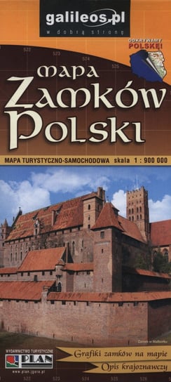 Mapa zamków Polski 1:900 000 Opracowanie zbiorowe