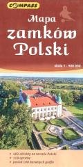 Mapa zamków Polski 1:900 000 Wydawnictwo Kartograficzne Compass