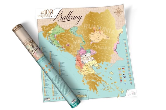 Mapa zdrapka "#100 inspiracji Bałkany" | MOST WANTED 1DEA.me