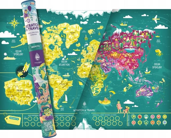 Mapa zdrapka, Świat-VIP Playprint