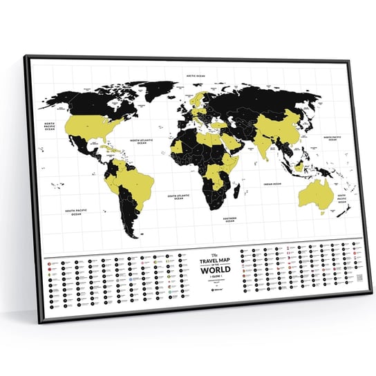 Mapa zdrapka "Travel Map™ Glow World" | 1DEA.me 1DEA.me