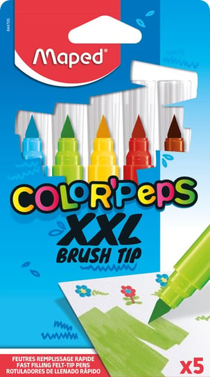 Maped, Flamastry Maped Colorpeps Brush Jumbo XXL 5 Kolorów Maped