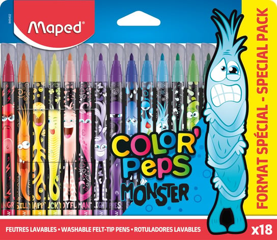 Maped, Flamastry Maped Colorpeps Monster 18 Kolorów Maped