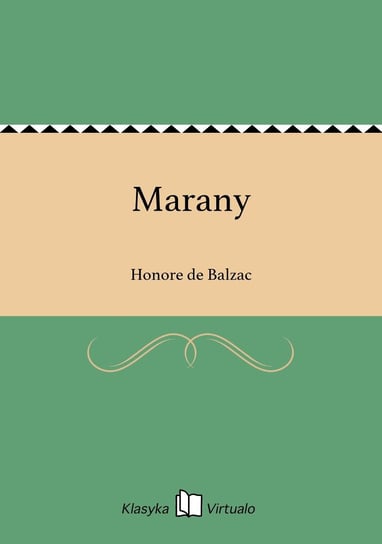 Marany De Balzac Honore