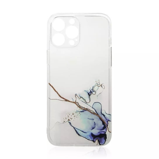 Marble Case etui do iPhone 12 Pro Max żelowy pokrowiec marmur niebieski 4kom.pl