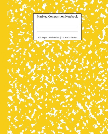 Marbled Composition Notebook Dreamers Press Young