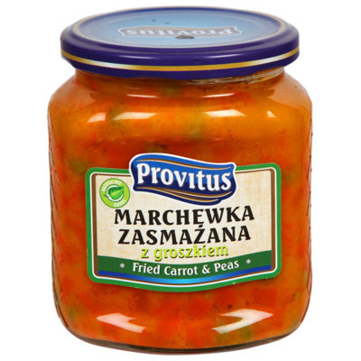 Marchewka zasmażana z groszkiem PROVITUS, 520 ml Provitus