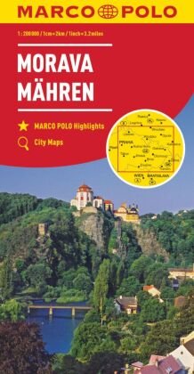 MARCO POLO Karte Tschechien 02 Mähren 1:200 000 Mairdumont