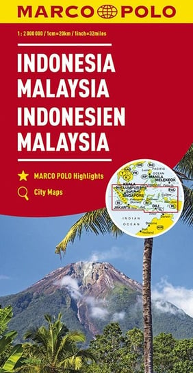 MARCO POLO Kontinentalkarte Indonesien, Malaysia 1:2 000 000 Opracowanie zbiorowe