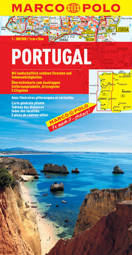 Marco Polo. Portugal. Mapa turystyczna 1:300 000 Opracowanie zbiorowe