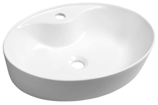 MARIANA umywalka ceramiczna nablatowa 58x41,5cm, biały Inna marka