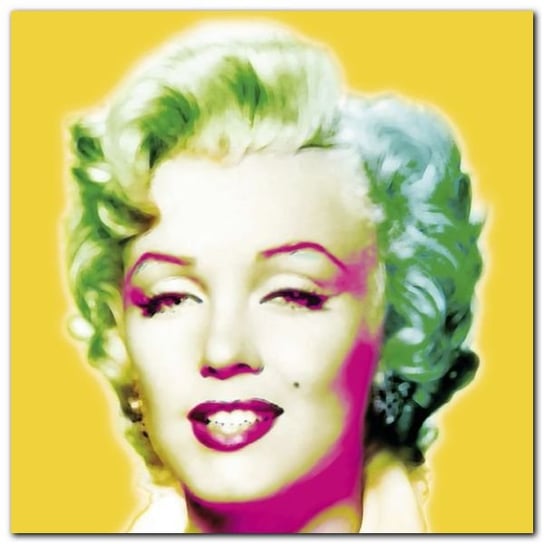 Marilyn In Yellow plakat obraz 30x30cm Wizard+Genius
