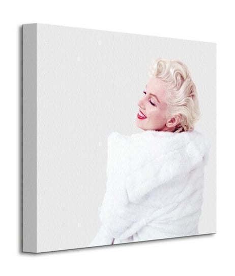 Marilyn Monroe White Fur - obraz na płótnie Pyramid International