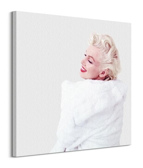 Marilyn Monroe White Fur - obraz na płótnie Pyramid International