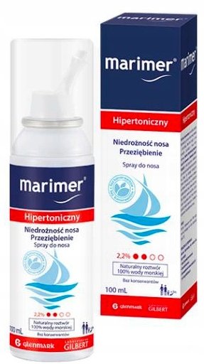 Marimer, Izotoniczny spray do nosa woda morska, 100 ml Glenmark