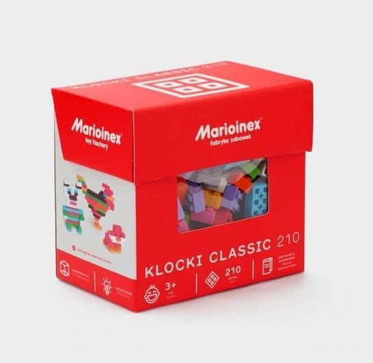 Marioinex, klocki Classic mini wafle, 210 sztuk Marioinex