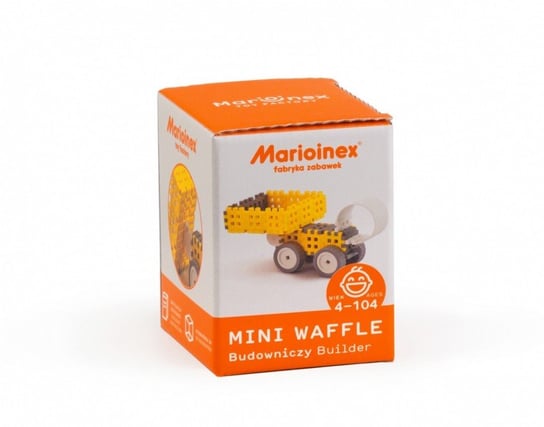 Marioinex, klocki konstrukcyjne Mini Waffle Budowniczy, zestaw mały Marioinex
