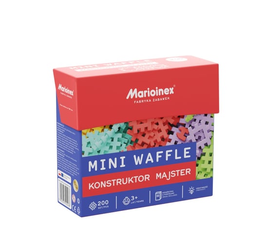 Marioinex Klocki MINI WAFFLE Konstruktor Majster Handyman 200 Elementów Wafle Marioinex