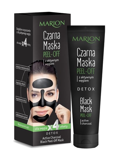 Marion, Detox, maska czarna peel-off, 25 g Marion