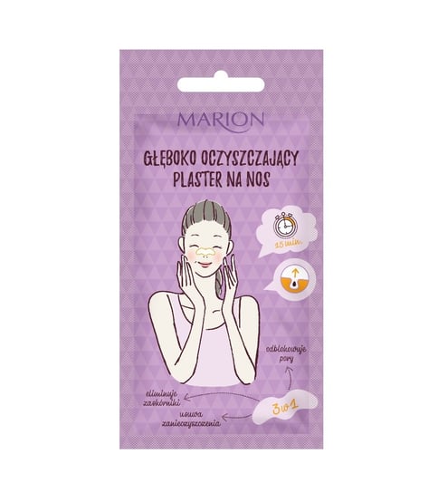Marion, Detox, oczyszczający plaster na nos z aktywnym węglem, 1 szt. Marion