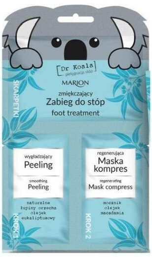 Marion, Dr Koala, zabieg do stóp, peeling + maska Marion