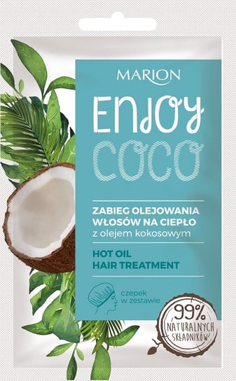 Marion Enjoy Coco Zabieg olejowania włosów na ciepło z olejem kokosowym  20ml Marion
