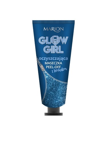 Marion, Glow Girl, oczyszczająca maseczka peel-off z brokatem, 50 ml Marion