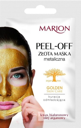 Marion, Golden Skin Care, maska złota metaliczna na twarz peel-off, 6 g Marion