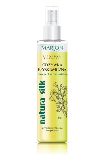 Marion, Natura Silk, odżywka błyskawiczna do włosów blond i rozjaśnianych, 150 ml Marion