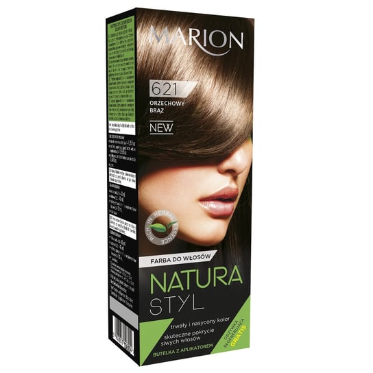 Marion, Natura Styl, farba do włosów 621 Orzechowy Brąz, 40 ml Marion