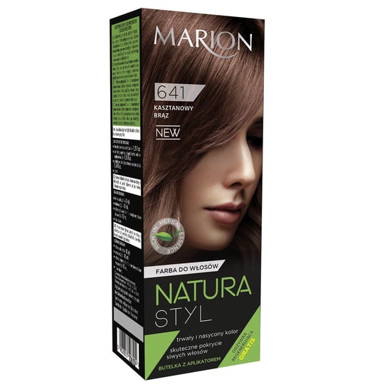 Marion, Natura Styl, farba do włosów 641 Kasztanowy Brąz, 95 ml Marion