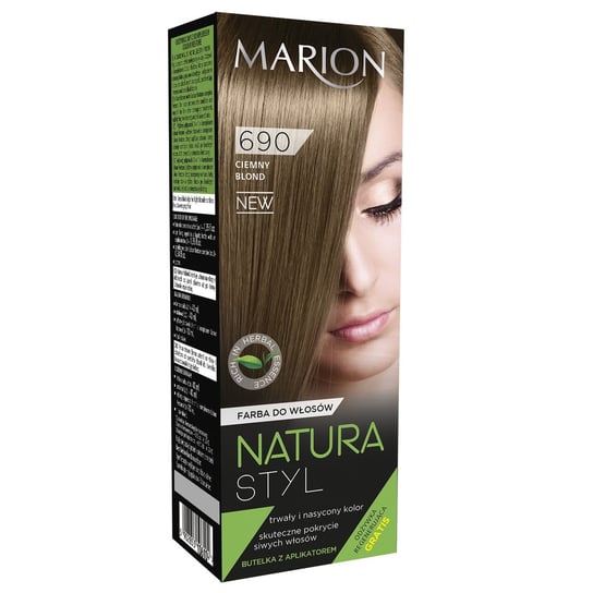 Marion, Natura Styl, farba do włosów 690 Ciemny Blond, 40 ml Marion