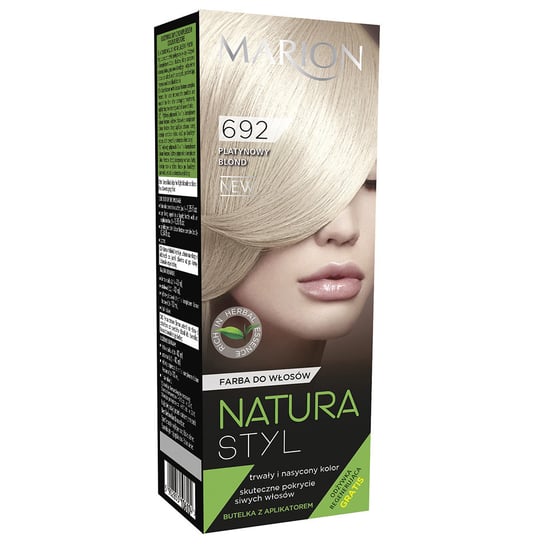 Marion, Natura Styl, farba do włosów 692 Platynowy Blond, 40 ml Marion