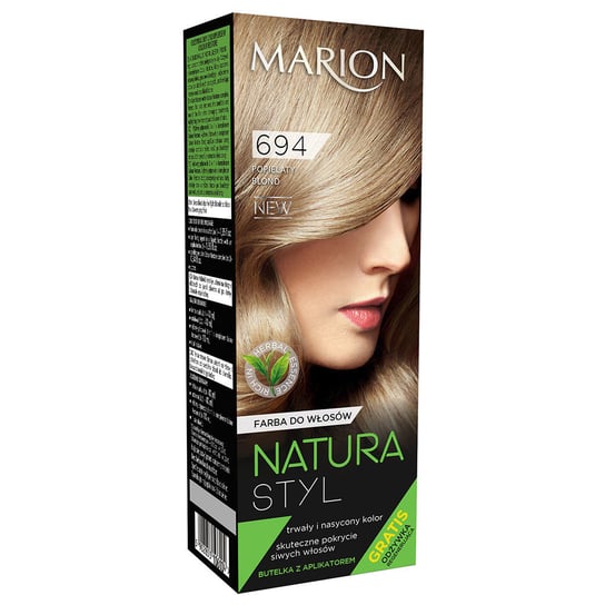 Marion, Natura Styl, farba do włosów 694 Popielaty Blond, 40 ml Marion