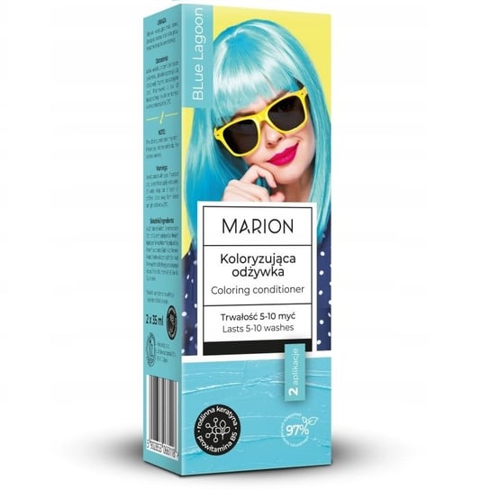 Marion, Odżywka koloryzująca 5-10 myć Blue Lagoon, 70 ml Marion