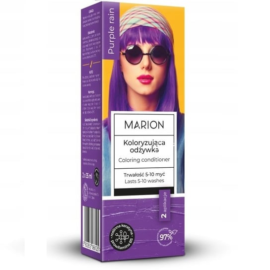 Marion, Odżywka koloryzująca 5-10 myć Purple Rain, 70 ml Marion