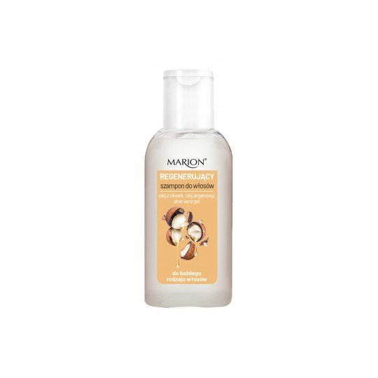 Marion Regenerujący szampon do włosów olej z oliwek olej arganowy i aloe vera gel 60ml Marion