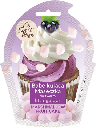 Marion, Sweet Mask, bąbelkująca maseczka do twarzy liftingująca Marshmallow & Fruit Cake, 6 g Marion