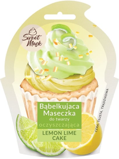 Marion Sweet Mask Bąbelkująca Maseczka do twarzy oczyszczająca Lemon&Lime Cake 6g Marion