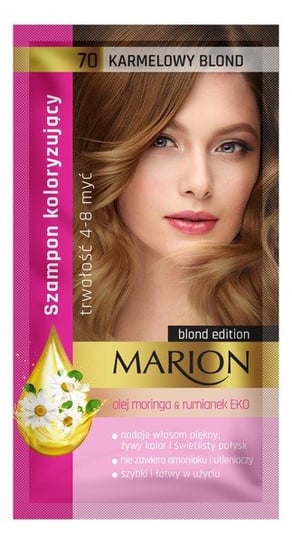 Marion Szampon koloryzujący 4-8 myć 70 Karmelowy Blond 40ml Marion
